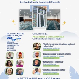 16 settembre 2023: inaugurazione della moschea di Pinerolo